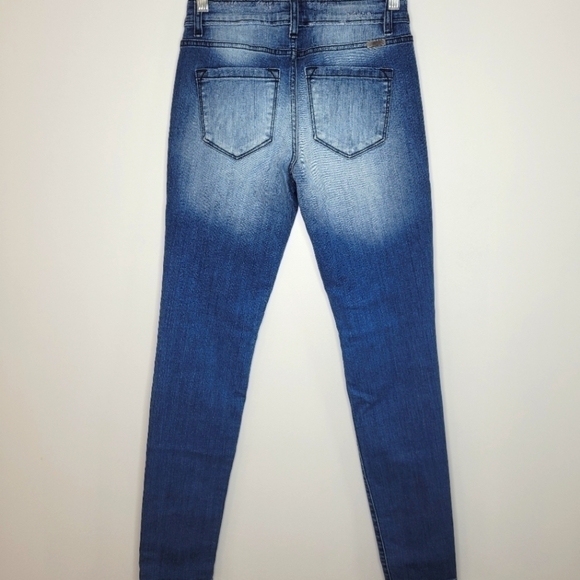 KanCan Skinny Jeans Distressed Sandblasted 24 - Picture 3 of 9